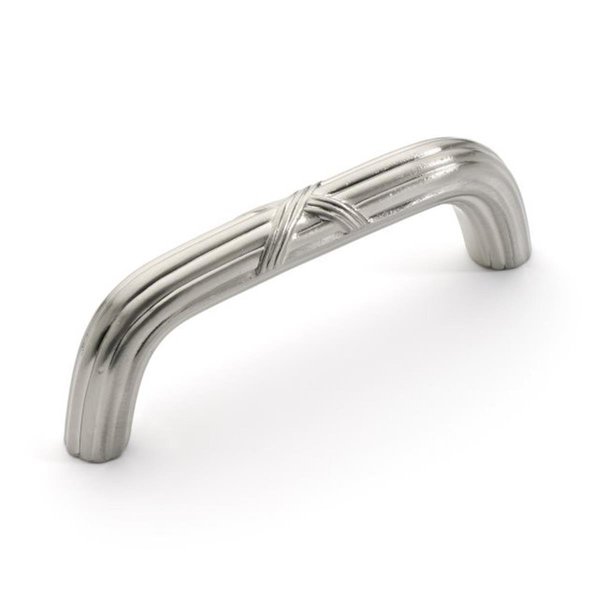 Micasa Super Saver Ribbon  Reed Cabinet Pull Satin Nickel MI64008